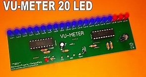 Vu-Meter 20 LEDs LM3915 - PCB TUTORIAL