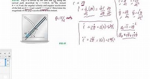 Problem F12-35 Dynamics Hibbeler 13th (Chapter 12)