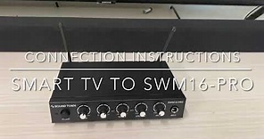 Sound Town SWM16-PRO™ Karaoke Mixer System | How to connect to a digital optical (Toslink) device.