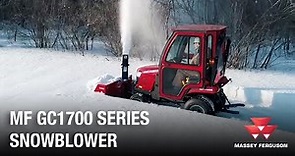 MF GC1700 Series | Snowblower | Sub-Compact Tractors | Massey Ferguson