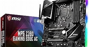MSI MPG Z390 Gaming Edge AC LGA1151 (Intel 8th and 9th Gen) M.2 USB 3.1 Gen 2 DDR4 HDMI DP Wi-Fi SLI CFX ATX Z390 Gaming Motherboard
