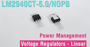 Linear Voltage Regulator IC | LM2940CT-5.0/NOPB
