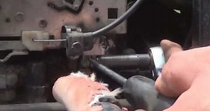 How to adjust the engine s governor