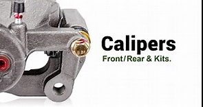 Callahan Front Brake Kit For Subaru WRX Forester Baja Impreza Legacy Replacement Brake Rotors and Ceramic Brake Pads with Calipers