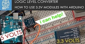 Using a Logic Level Converter to connect 3.3V modules safely to an Arduino