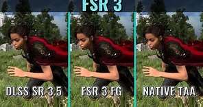 FSR 3 Frame Generation vs Native TAA vs DLSS SR 3.5 on RTX 3070 - Forspoken - 1440p