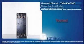 General Electric TKM836F000 Molded Case Circuit Breaker