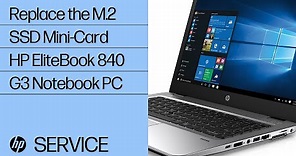 Replace the M.2 SSD Mini-Card | HP EliteBook 840 G3 Notebook PC | HP