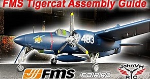 FMS F7F Tigercat 1700mm DETAILED ASSEMBLY BUILD REVIEW @fmsmodelRC @fairrc