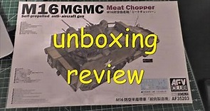 1/35 afv club M16 MGMC meat chopper unboxing review