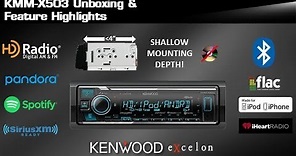 2019 KENWOOD eXcelon KMM-X503 Digital Media Receiver Unboxing & Feature Highlights