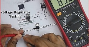 How to Voltage Regulator Testing Digital Multimeter | 7812 voltage regulator test | LM7805