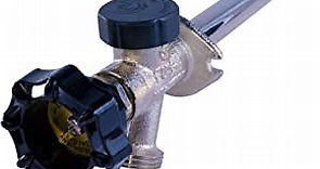 Midline Valve 84283P Anti-Siphon Sillcock Frost Free Outdoor Faucet with 1/2 in. PEX Connection and 3/4 in. Hose Bib, 6 in. Long, Chrome