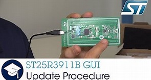 ST25R3911B Discovery Board GUI Installation and Firmware Update Procedure
