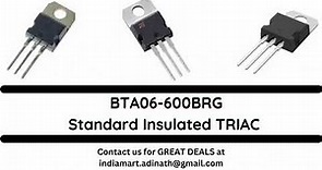 BTA06 600BRG Standard Insulated TRIAC