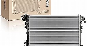 A-Premium Engine Coolant Radiator Assembly Compatible with Jeep Wrangler 2007-2020, Wrangler JK 2018, Gladiator 2020, 2.0L 3.0L 3.6L, Replace# 68314786AC, 68314786AB