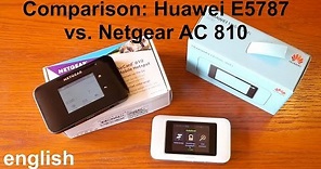 Comparison: Huawei E5787 vs. Netgear AC810 (english)
