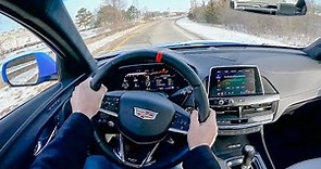 2022 Cadillac CT4 V Blackwing 6MT - POV Test Drive (Binaural Audio)