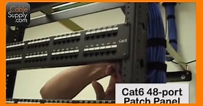 Installing Cable and Terminating a Patch Panel (Part 1 of 4)