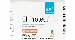 XYMOGEN GI Protect - IgG Immunoglobulin L-Glutamine Powder Supplement - Supports GI Lining + Gut Health, Cytokine Balance, Immune Health + Tissue Repair, Sugar & Stevia Free - Peach Flavor (6.14 oz)