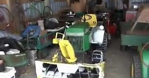 John Deere 318 Tractor with Model 49 Snow Thrower