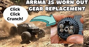 Arrma 3s Differential Ring Gear and Input Gear Replacement. Parts AR310872, ARA311031. Granite etc.