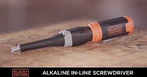 BLACK+DECKER® Alkaline In-line Screwdriver