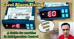 HOW TO FIX RE AND EO ALARM OF CAREL IR33 DIGITAL THERMOSTAT OF COMMERCIAL REFRIGERATORS (ENG/TAG)