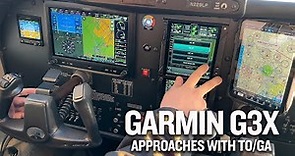 Garmin G3X Approach and Go Around With TO/GA Button