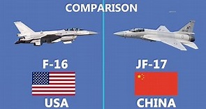 Comparison of Chinese built JF17 and USA s F16 Fighter jet.