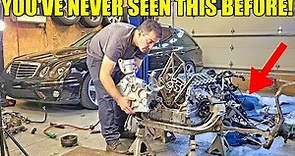 Building A Big Power Twin-Turbo Mercedes V12 Engine At Home With Prototype Parts! CL65 AMG Is Back!