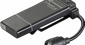 Streamlight 61126 ClipMate 70-Lumen USB Rechargeable, Compact Clip-On Light with 120-Volt AC Wall Adapter, Black with White and Red LEDs