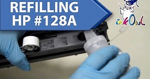 How to Refill HP #128A Cartridges for CM1415, CP1525 (CE320A/CE321A/CE322A/CE323A)