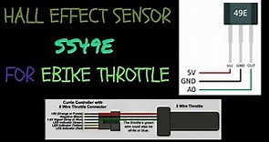Use hall effect sensor SS49E to fix your ebike throttle!