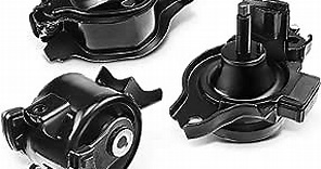 A-Premium 3PCS Engine Motor Mount and Transmission Mount Set Compatible with Honda Fit 2007-2008 L4 1.5L Petrol, Automatic Transmission, Replace# 50805SAA982, 50805SLAA81