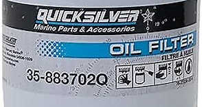 Quicksilver 883702Q Engine Block Mount Oil Filter for V-6 MerCruiser Stern Drive Engines
