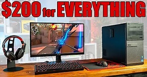 $200 Full PC Gaming Setup and How to Upgrade It Over Time!