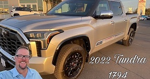 2022 Toyota Tundra 1794 TRD OFF-ROAD 4X4 with Saddle Tan Leather Interior