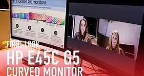 CES 2023 Eyes-On: HP s Giant E45c Ultrawide Monitor Mimics a Dual-Display Setup