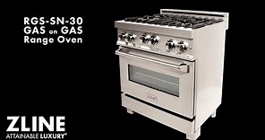 Introducing the All New ZLINE RGS-SN-30 Professional Gas on Gas Range