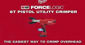 Milwaukee® M18 FORCE LOGIC™ 6 Ton Pistol Utility Crimper