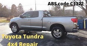 TOYOTA TUNDRA 4x4 not working fix C1322 ABS open circuit 89516-0C050 harness install