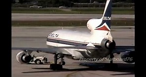 Delta Airlines L-1011 Tristar - in Miami, San Juan and Los Angeles International Airports