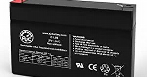 AJC Battery Compatible with Panasonic LC-R061R3P 6V 1.3Ah Sealed Lead Acid Battery