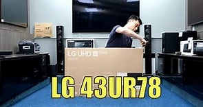 LG 2023 UR78 43 Unboxing, Setup, Test and Review with 4K HDR Demo Videos 43UR78