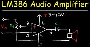 LM386 Audio Amplifier Circuit With Bass Boost and Volume Control
