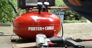 Porter Cable - Pancake Compressor - 135 PSI - Demonstration