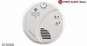 First Alert Hardwired Photoelectric Smoke and Carbon Monoxide Alarm with Battery Backup - (SC7010B)