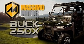 Massimo Buck 250X 4 Seater + Flatbed | Lightweight UTV Side by Side