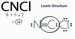 CNCl Lewis Structure: How to Draw the Lewis Structure for CNCl